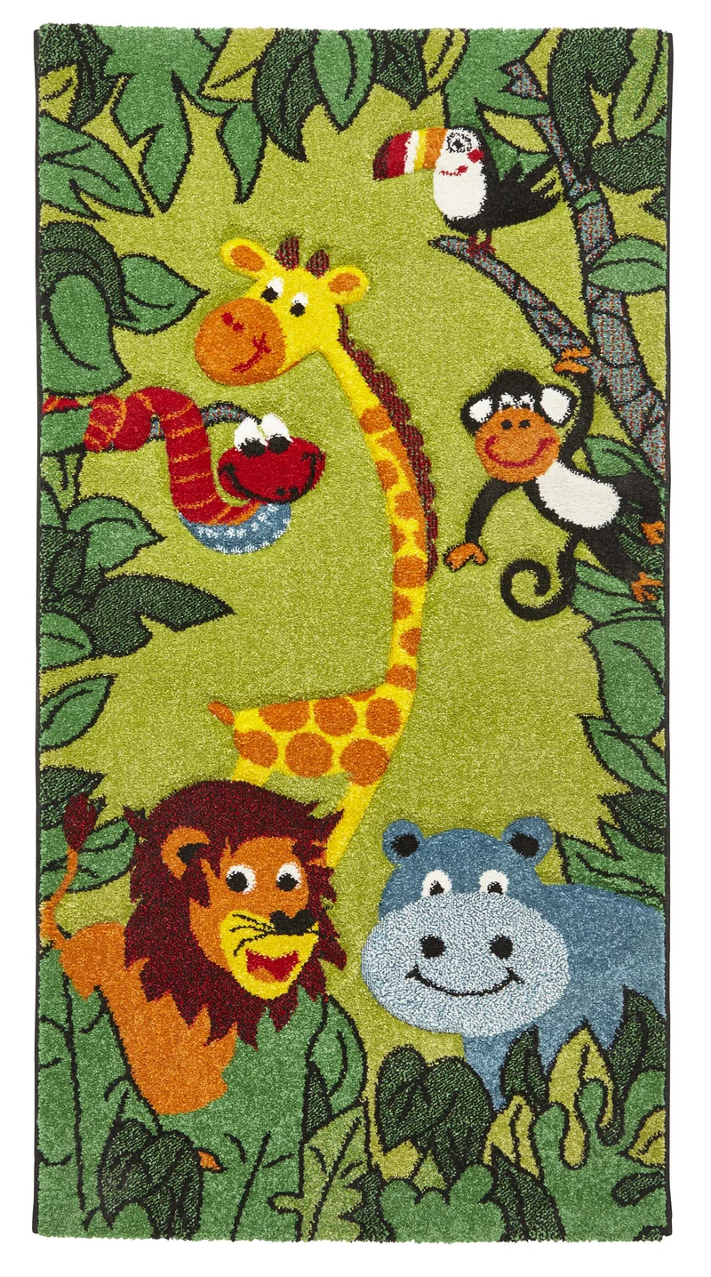 Tapis Chambre Vert Animaux Brooklyn Kids 53747