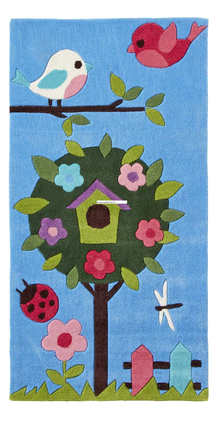 Tapis Chambre enfant Arbre Multicolore HONG KONG