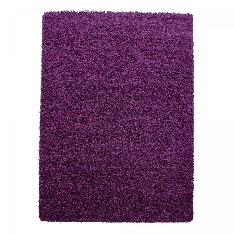 Tapis Shaggy Violet Li en Polypropylène 100x200 cm – Royaume du Tapis