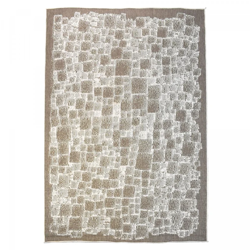 Tapis d'Extérieur Beige Sandvol Réversible 120x170 cm – Royaume du Tapis