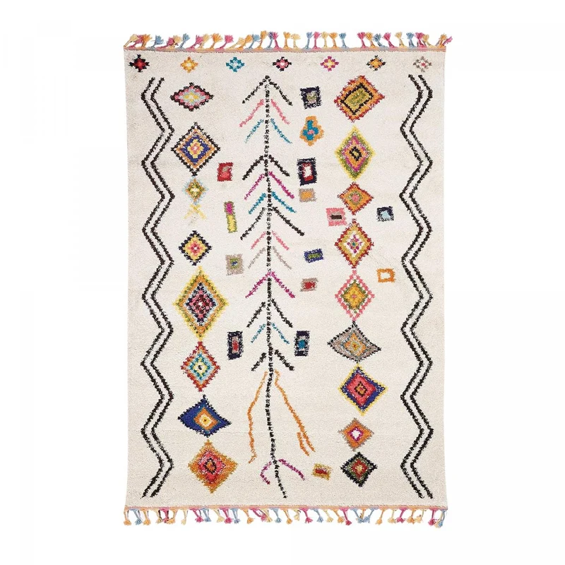 Tapis Style Berbère Multicolore Ourika 120x170 cm – Royaume du Tapis