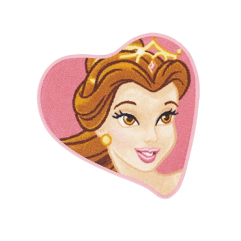 Tapis Enfant Rose Forme Princesse 50x50 cm – Royaume du Tapis