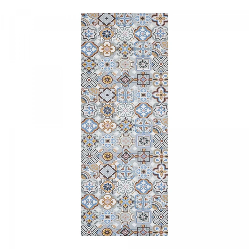 Tapis de Cuisine Multicolore Kilim en PVC 50x150 cm – Royaume du Tapis