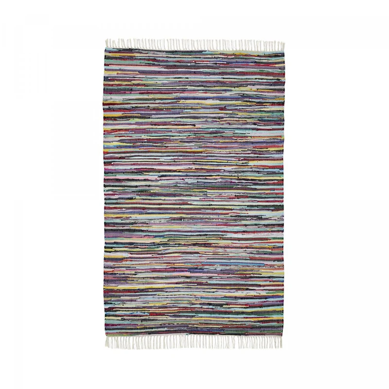 Tapis Kilim Multicolore en Coton 120x180 cm – Royaume du Tapis