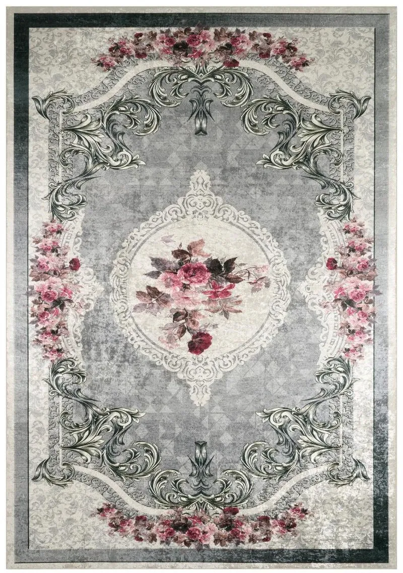 Tapis Rose en Polyester : Élégance et Praticité pour Tous les Intérieurs IMPNUM 55