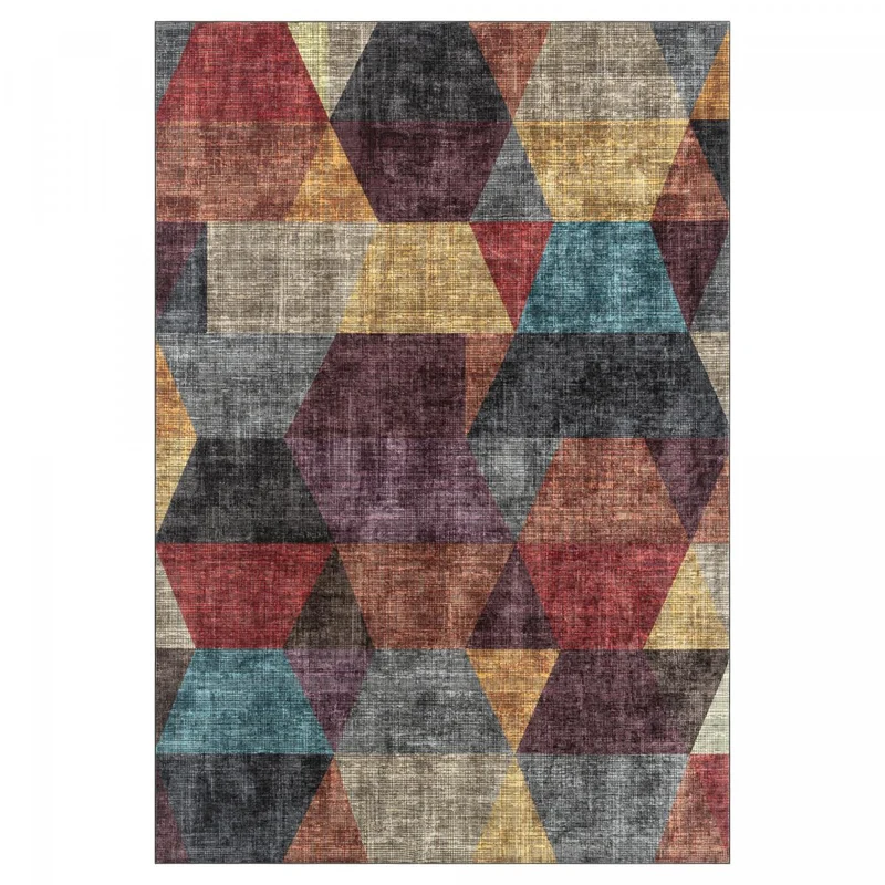 Tapis de Cuisine Multicolore Kilim Imprimé 3 120x160 cm – Royaume du Tapis