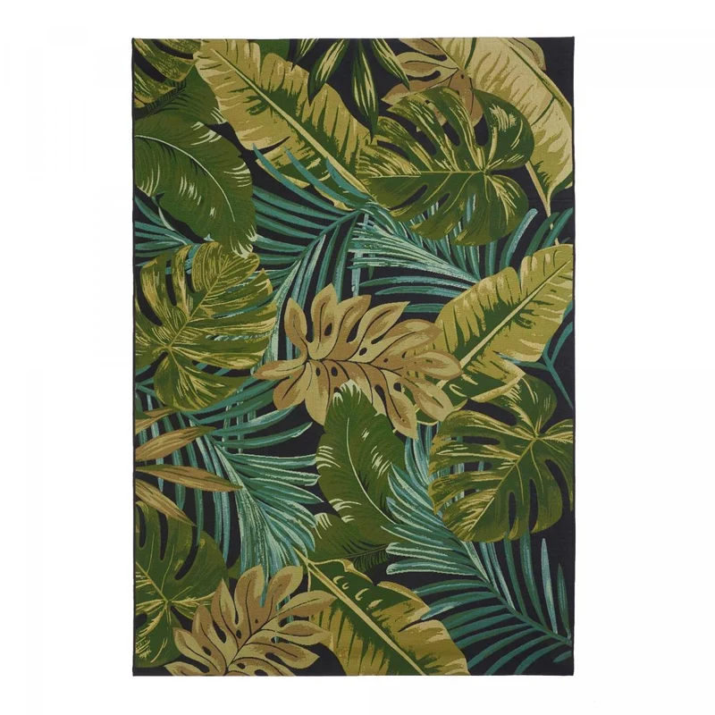 Tapis d'Extérieur Vert Jungle 123x180 cm – Royaume du Tapis