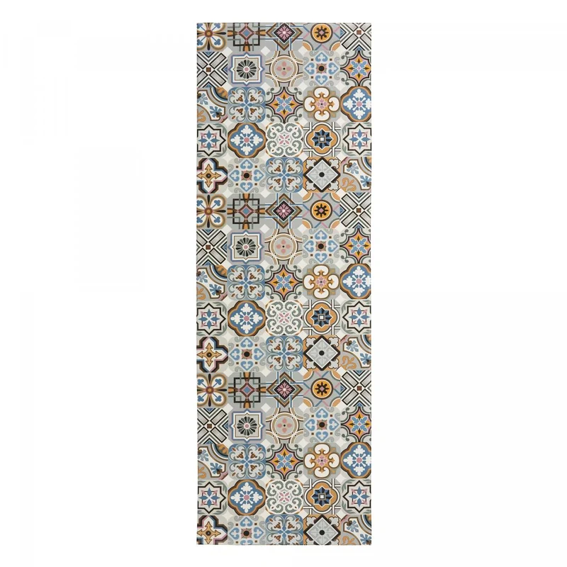 Tapis de Cuisine Bleu Kilim en PVC 120x170 cm – Royaume du Tapis