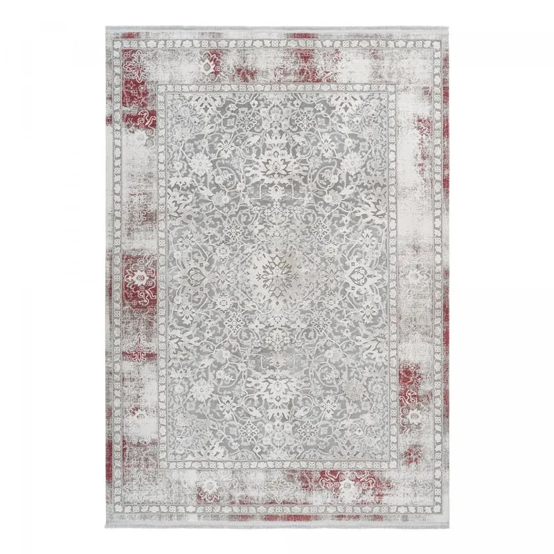 Tapis Argent et Gris en Acrylique 160x230 cm – Royaume du Tapis