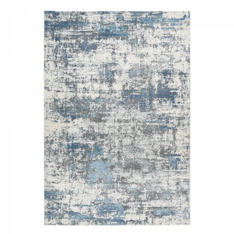 Tapis Bleu en Polyester 120x170 cm – Royaume du Tapis