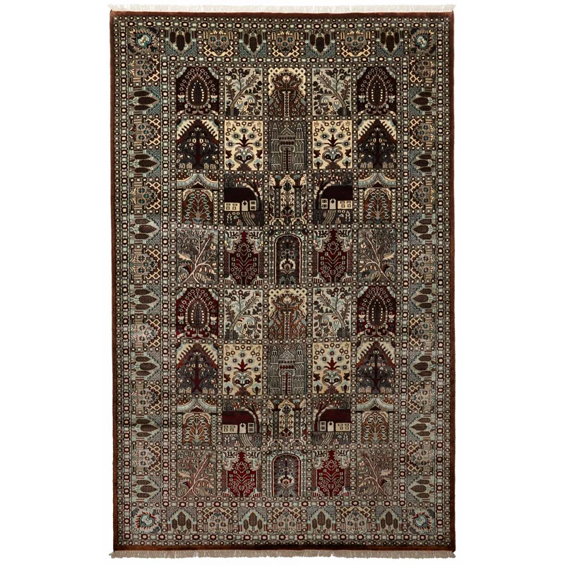 Tapis d'Orient Marron en Rayonne 185x285 cm – Royaume du Tapis