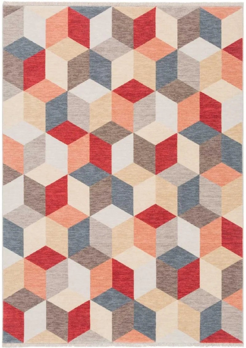 Tapis Multicolore Love en Laine 140x195 cm – Ligne Pure