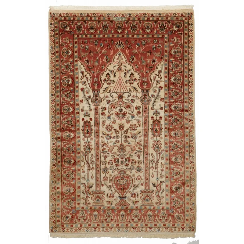 Tapis d'Orient Beige en Soie 115x185 cm – Royaume du Tapis