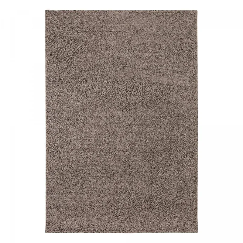 Tapis Shaggy Beige et Marron en Polyester 160x230 cm – Royaume du Tapis