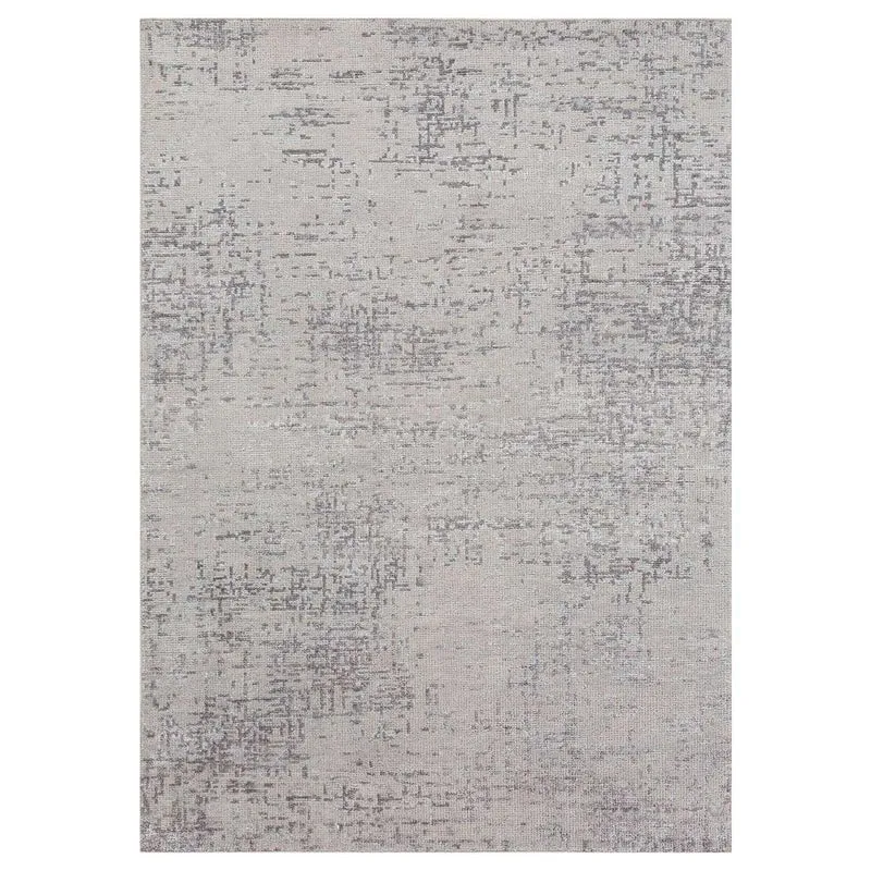 Tapis Gris Reflect en Viscose 140x200 cm – Royaume du Tapis