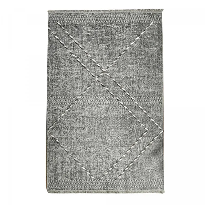 Tapis Gris Epura en Viscose 120x170 cm – Royaume du Tapis