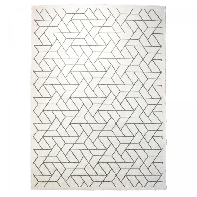 Tapis d'Extérieur Vert Brika Réversible 120x170 cm – Royaume du Tapis