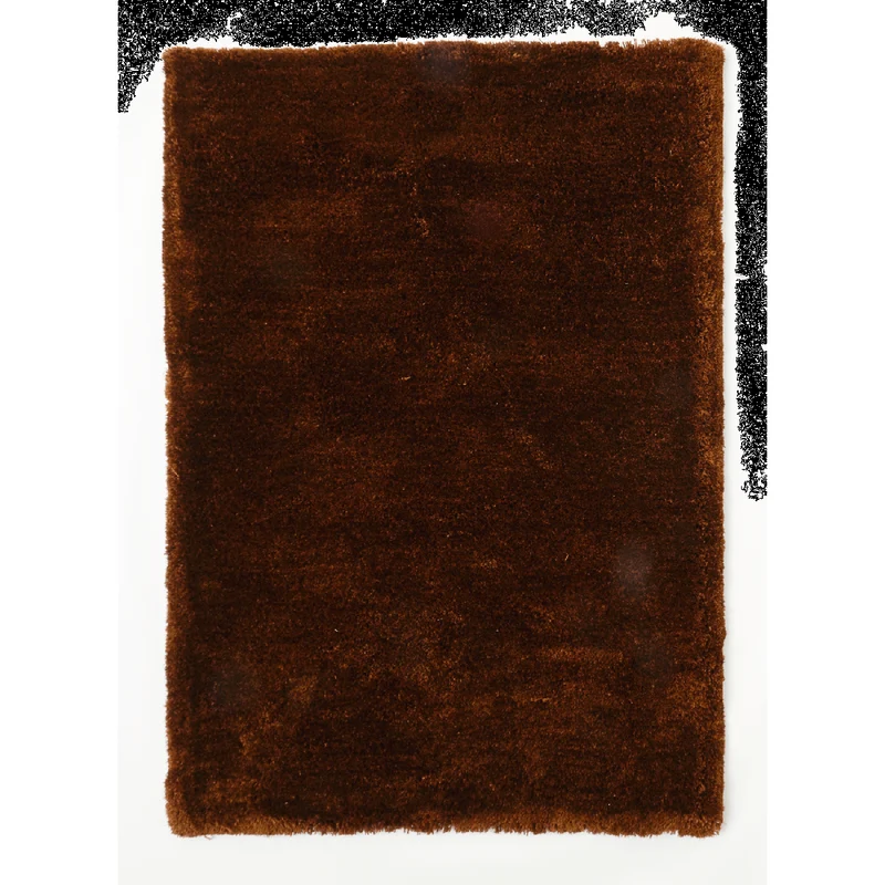 Tapis Shaggy Marron en Polyester 120x180 cm – Royaume du Tapis