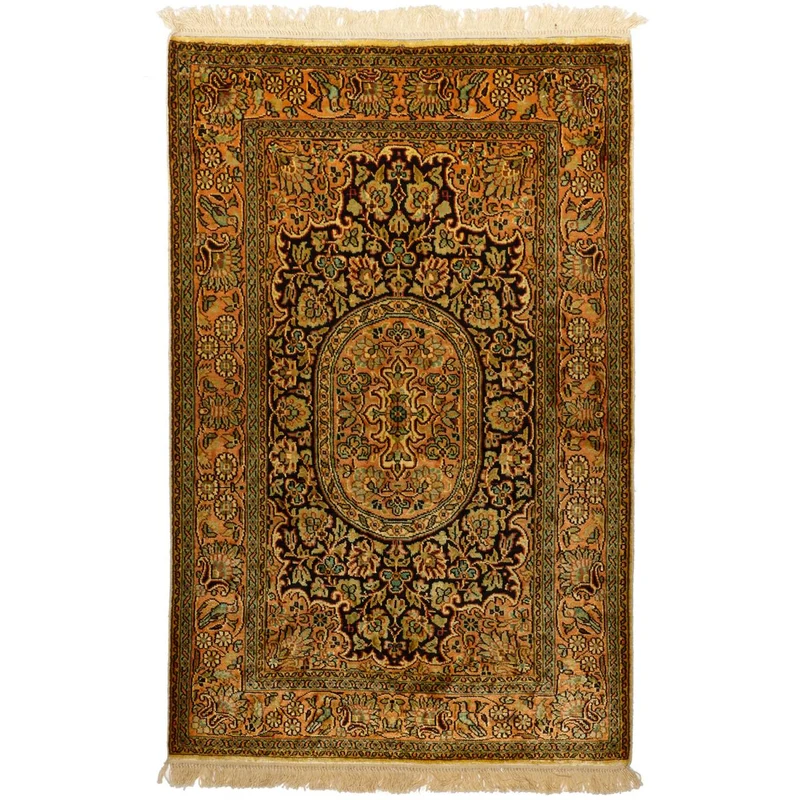 Tapis d'Orient Or en Rayonne 80x125 cm – Royaume du Tapis