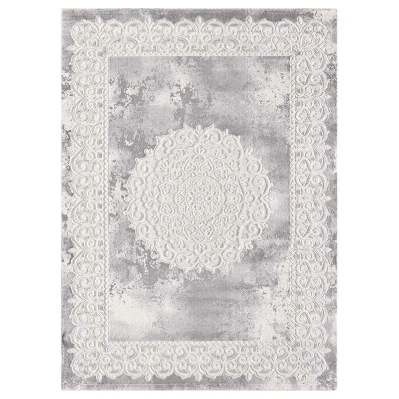 Tapis Style Orient Gris Balrod 120x160 cm – Royaume du Tapis