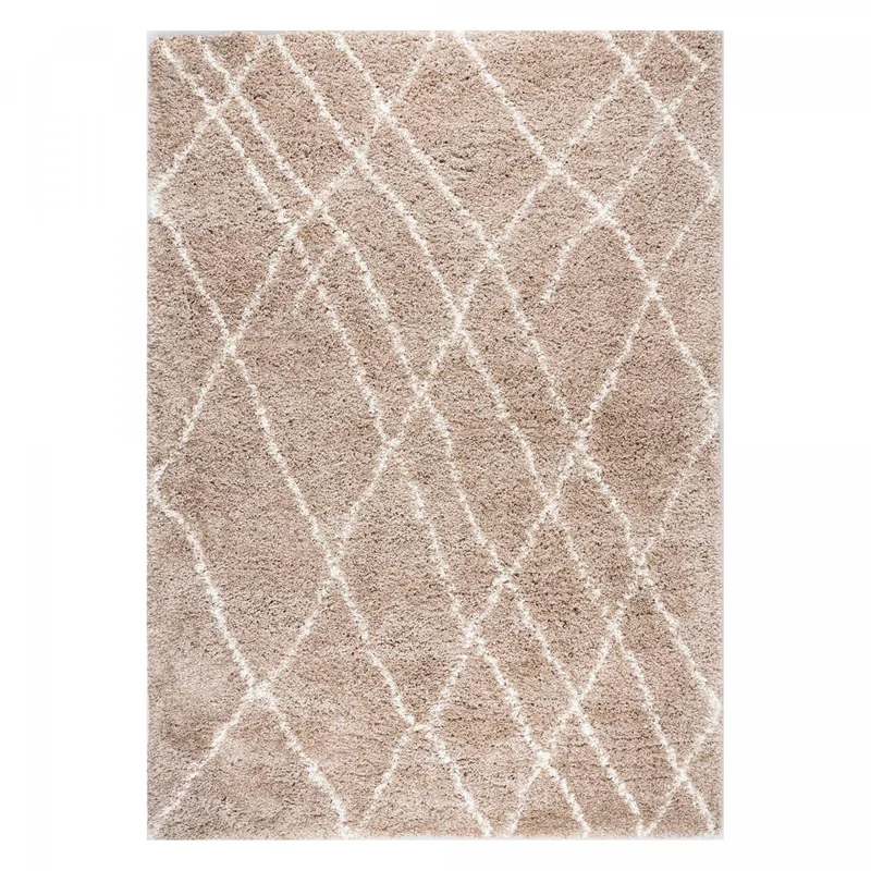 Tapis Style Berbère Beige en Polypropylène 120x170 cm – Royaume du Tapis