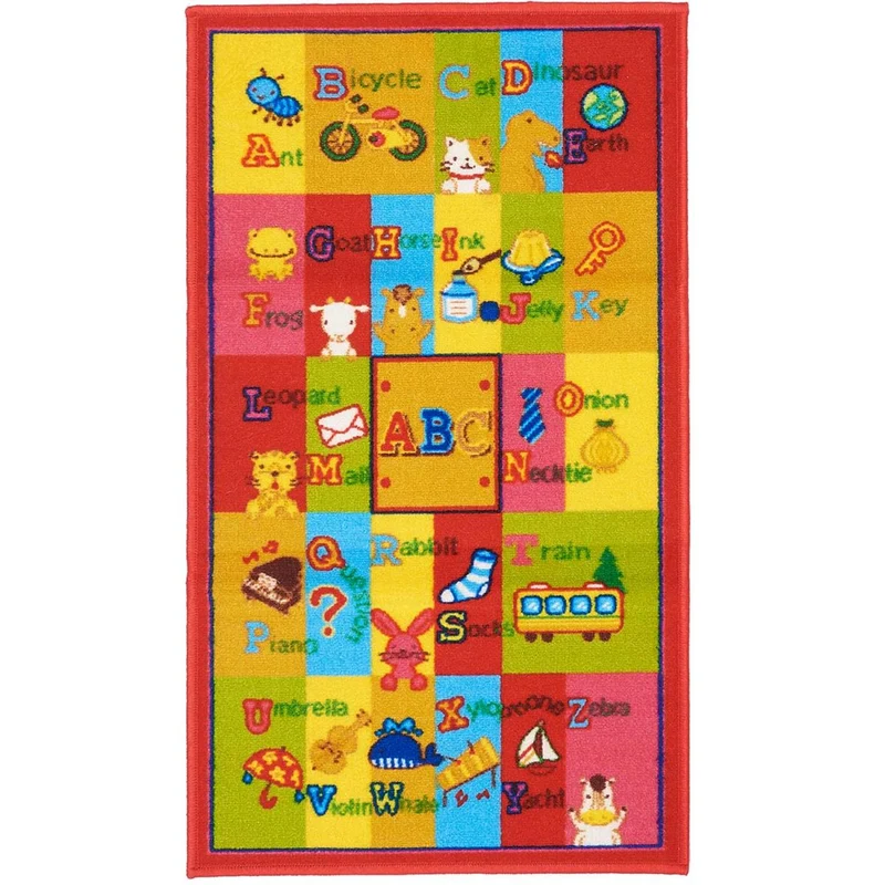 Tapis Enfant Multicolore Alphabet 57x100 cm – Royaume du Tapis