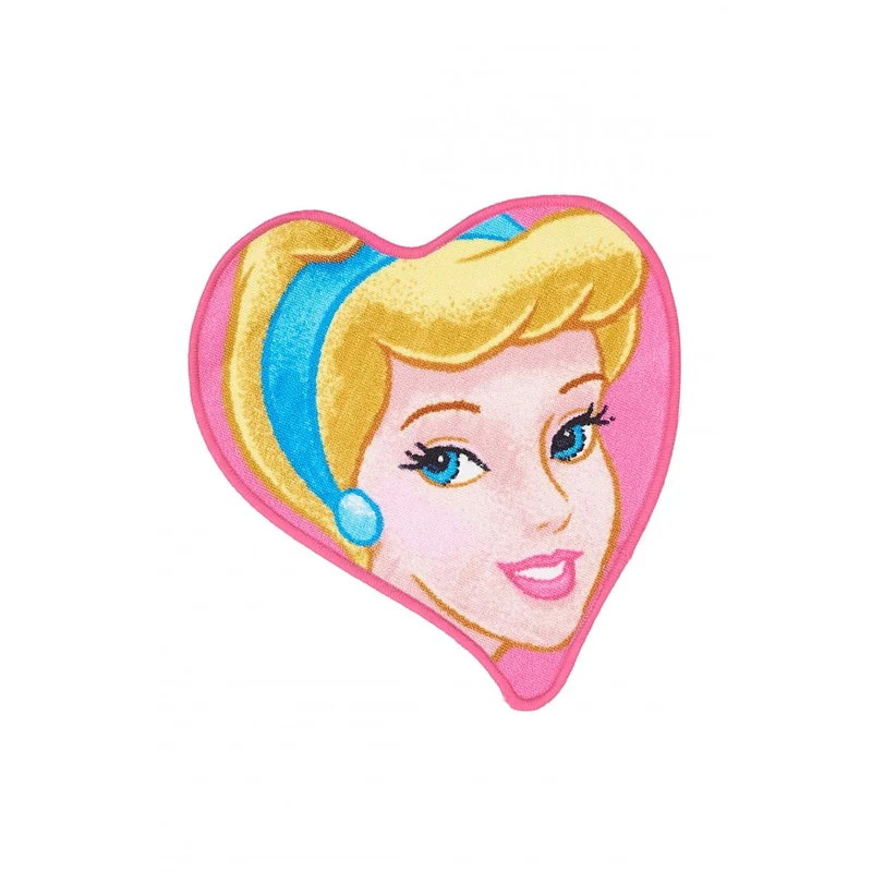 Tapis Enfant Rose Cœur Cendrillon 50x50 cm – Royaume du Tapis