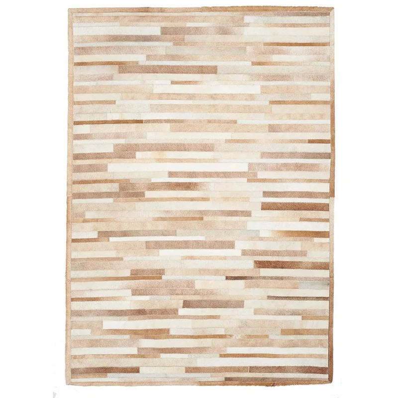 Tapis Kilim Beige en Cuir Natal 80x150 cm – Royaume du Tapis