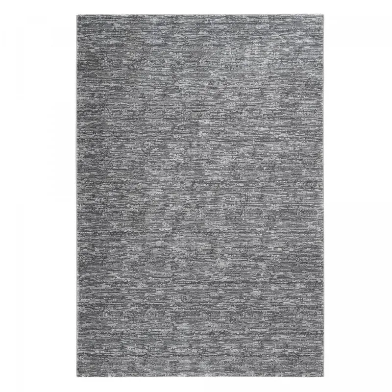 Tapis Argent et Gris en Polypropylène 120x170 cm – Royaume du Tapis