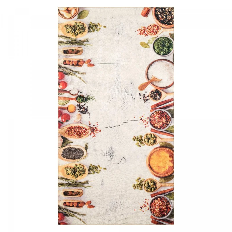 Tapis de Cuisine Beige Kilim Imprimé 3 80x150 cm – Royaume du Tapis