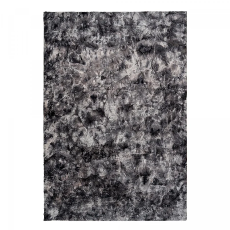 Tapis Shaggy Gris en Polyester 160x230 cm – Royaume du Tapis
