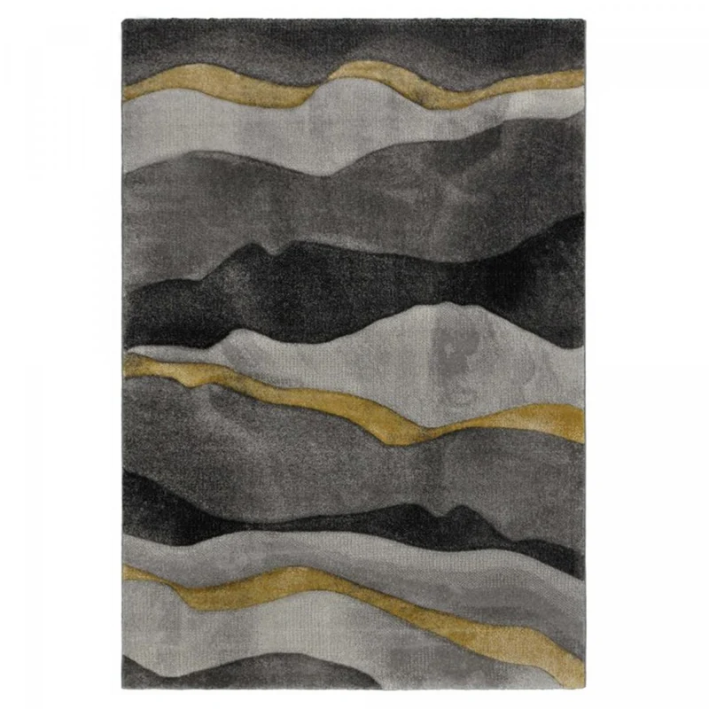Tapis Gris et Jaune Belo 34 120x170 cm – Royaume du Tapis