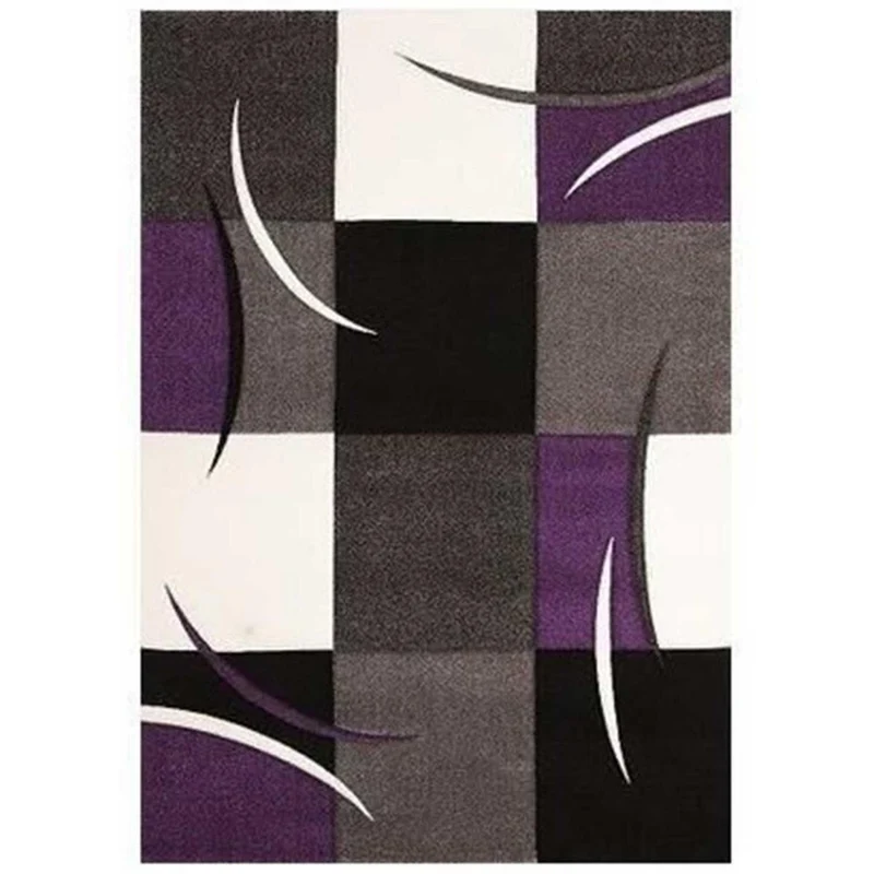 Tapis Violet Motif Diamond 120x170 cm – Royaume du Tapis