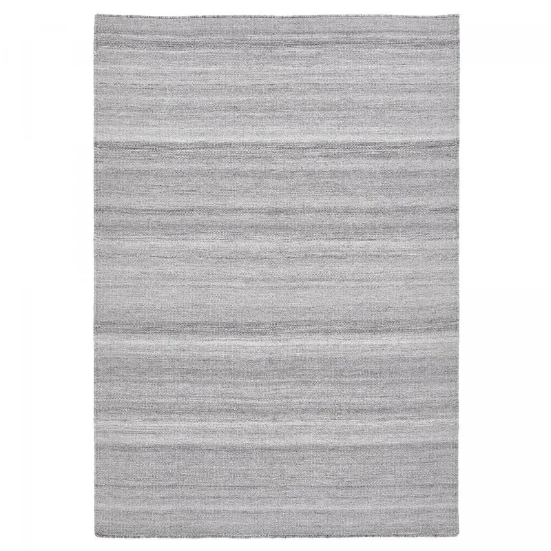 Tapis Kilim Argent en Polyester 120x170 cm – Royaume du Tapis