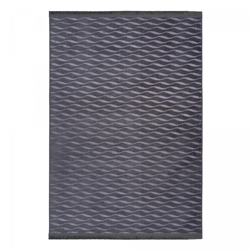 Tapis Gris en Polyester 120x160 cm – Royaume du Tapis