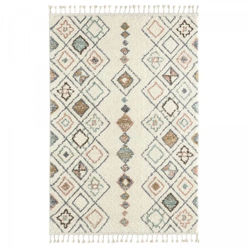 Tapis Style Berbère Crème en Polypropylène 4 120x170 cm – Royaume du Tapis