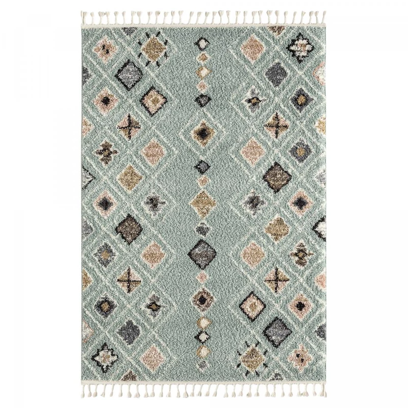 Tapis Style Berbère Bleu en Polypropylène 2 120x170 cm – Royaume du Tapis