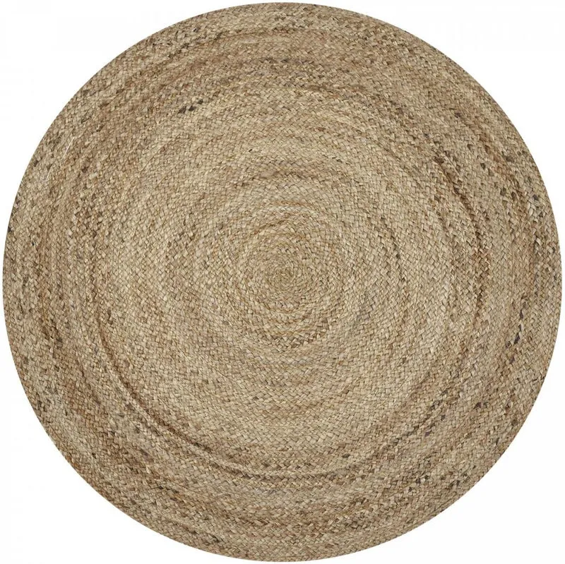 Tapis Rond en jute tissé main SUNNY
