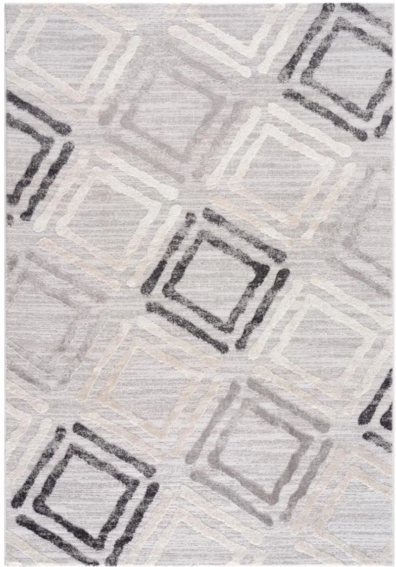 Tapis Gris Graphique moderne DOUCA