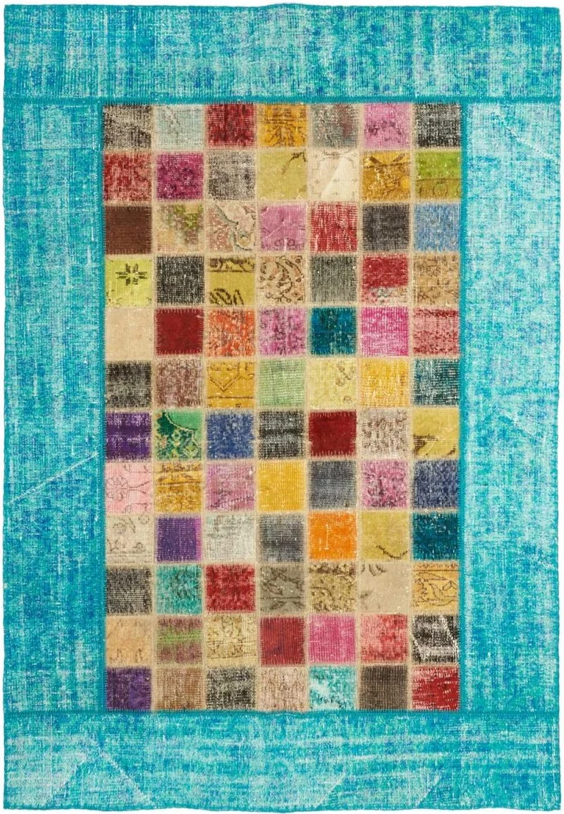 Tapis Patchwork Multicolore en laine MULTIPASS