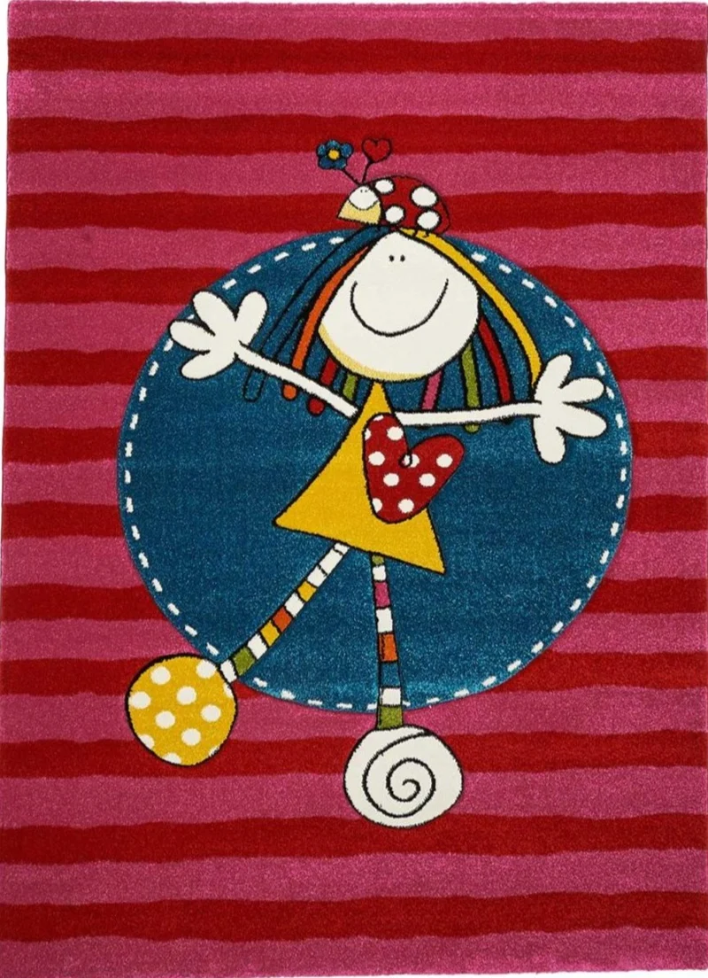 Tapis de Chambre pour enfant Rose NELMA