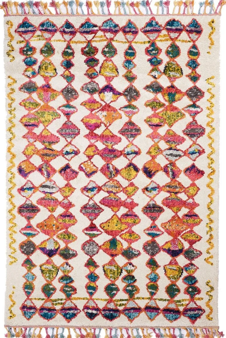 Tapis de salon Berbère multicolore BERBER TRIBAL