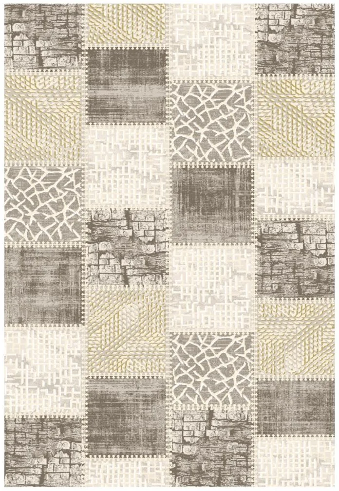 Tapis style patchwork Beige KHY SILICA