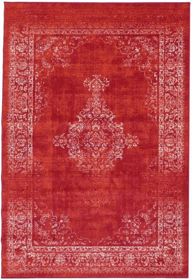 Tapis Oriental rouge vintage AYOR