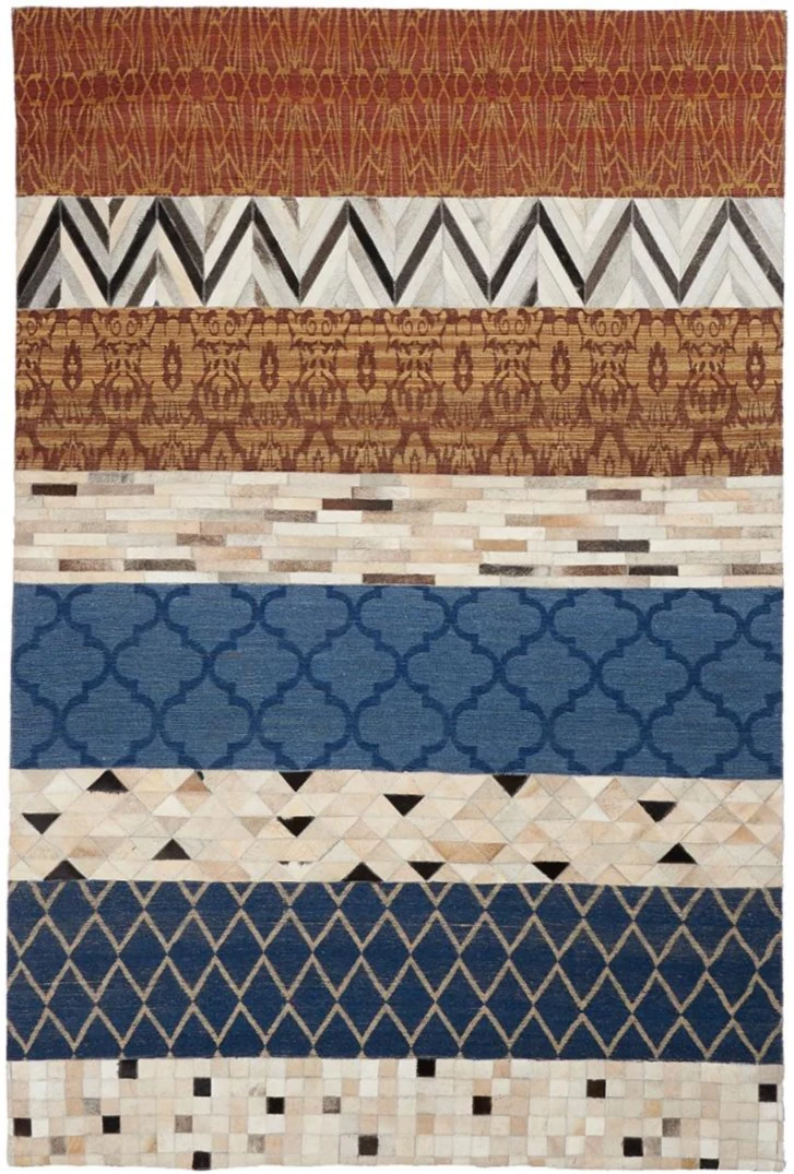 Tapis Ethnique multicolore kilim KHORLION