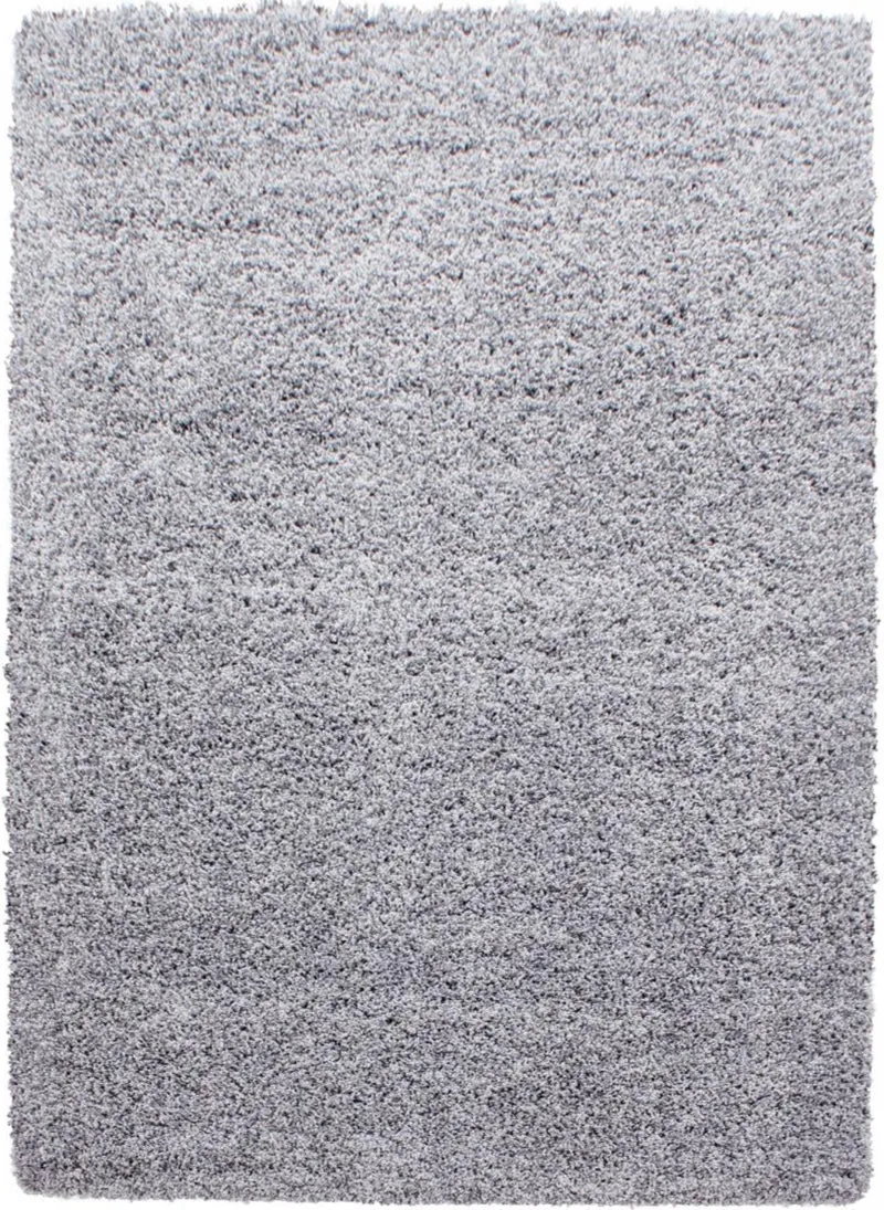 Tapis Gris Uni Shaggy certifié Oeko Tex LI
