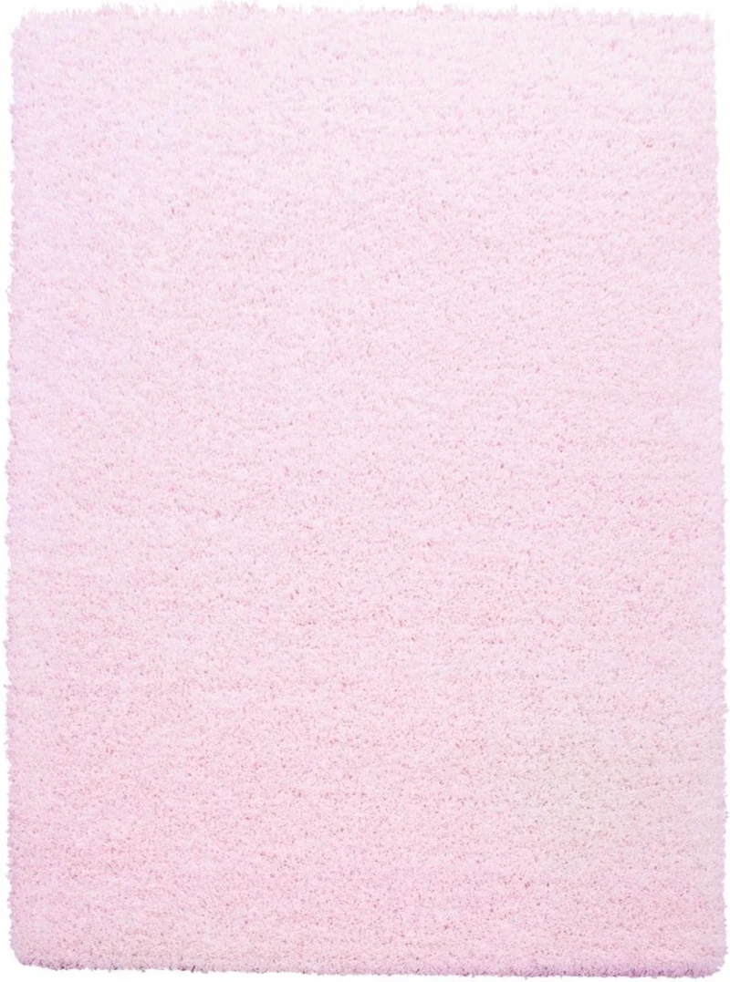 Tapis Shaggy rose ultra doux certifié Oeko Tex LI