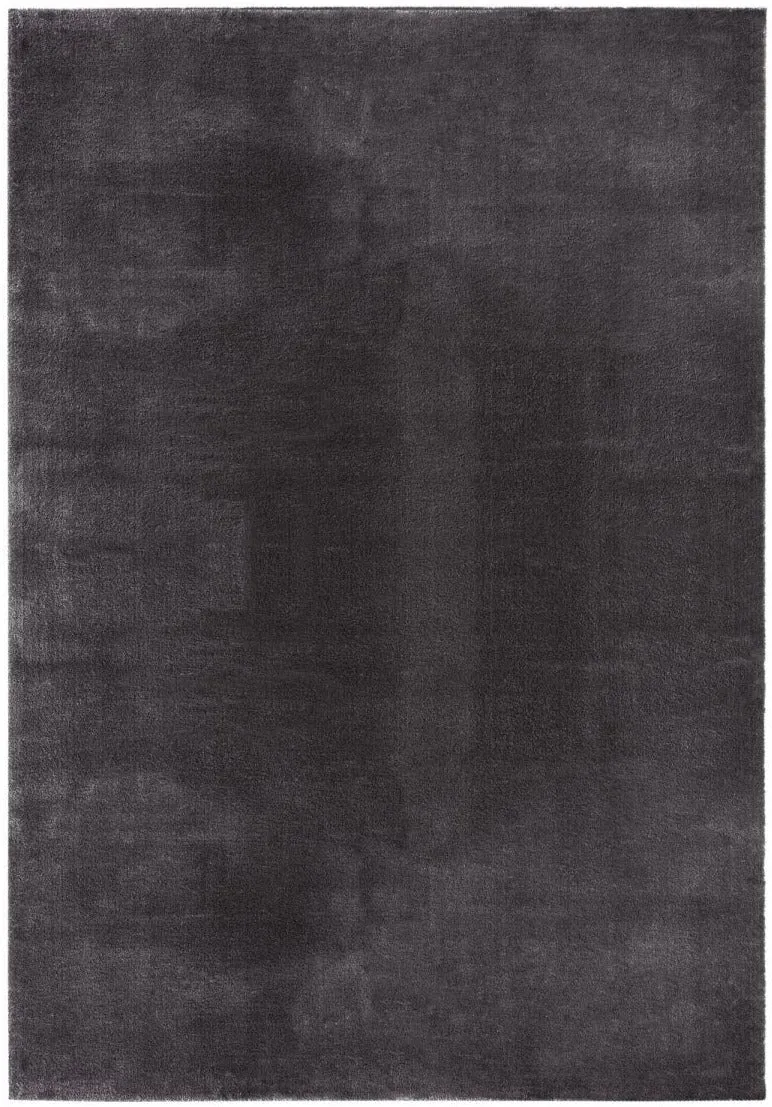 Tapis de chambre Noir uni moderne Oeko Tex LOFTUNI
