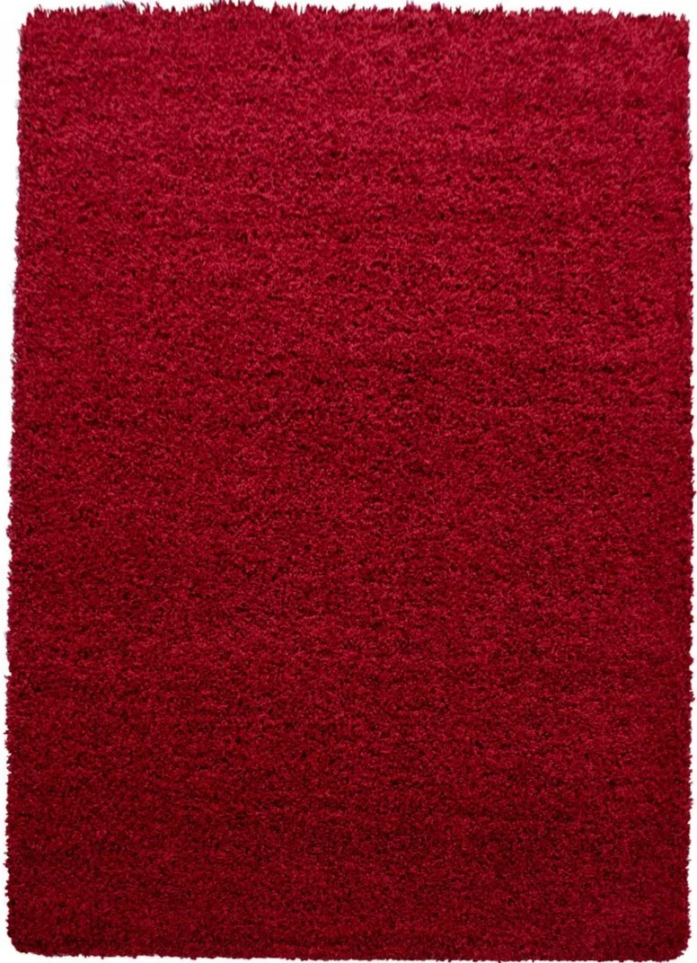 Tapis Shaggy Rouge uni Oeko Tex SHAGGYLI