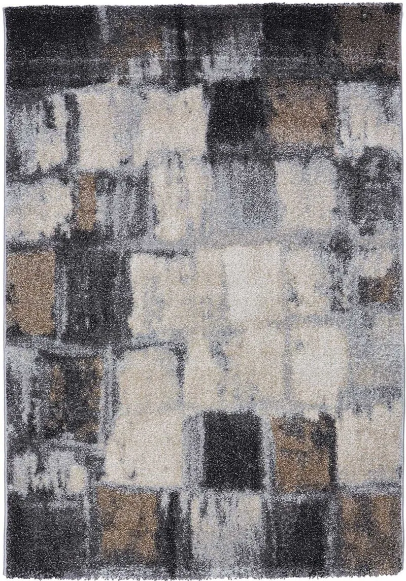 Tapis de Salon Gris Graphique ELEGANT 04
